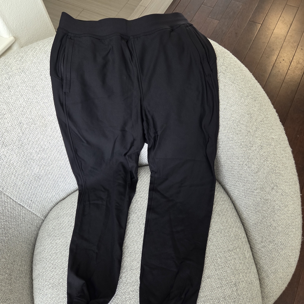 Lululemon Women's Black Jogger Pants, Fleece Lined